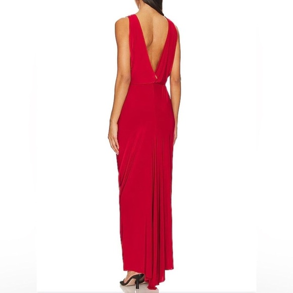 MISA Los Angeles Pink Xenia Knotted Maxi Dress Small - Picture 2 of 8